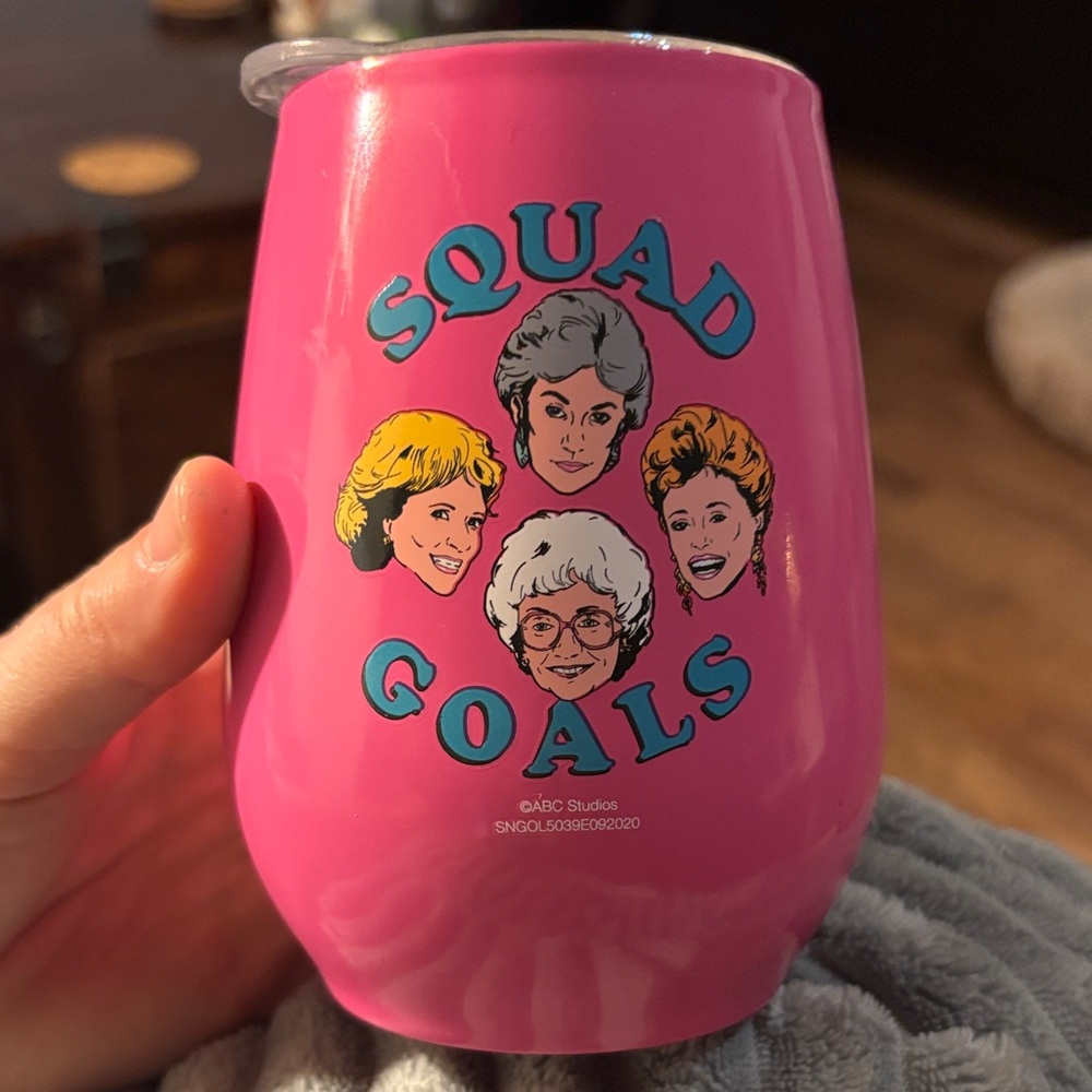 Golden Girls Pink Squad Goals Tumbler